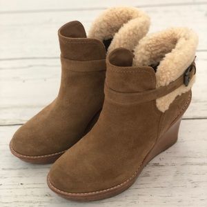 Ugg Ankle Wedge Boots Size 9.5